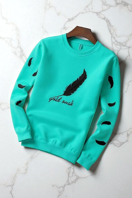 Autna Printed Men Round Neck Green T-Shirt