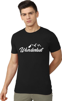 OrrganicChics Graphic Print Men Round Neck Black T-Shirt