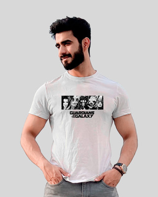 JP Creation Printed, Typography Men Round Neck White T-Shirt