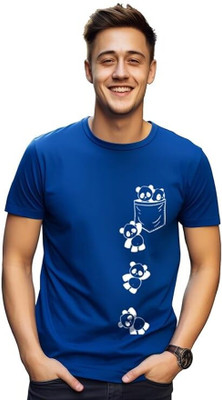 ROYALTRADERS Printed Men Round Neck Multicolor T-Shirt