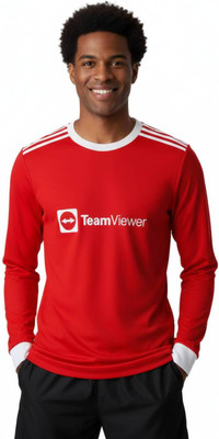 Smv Printed Men Round Neck Red T-Shirt