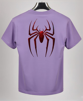 BROP Graphic Print Men Round Neck Purple T-Shirt
