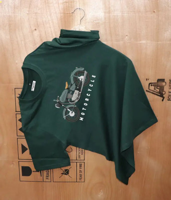 Birdhaus Printed Men Round Neck Green T-Shirt