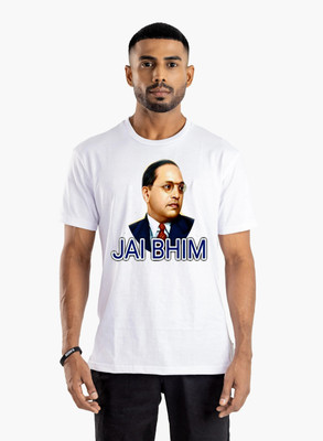 Ashu Fashions Graphic Print Men Round Neck White T-Shirt