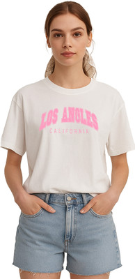 My Swag Typography Women Round Neck White T-Shirt