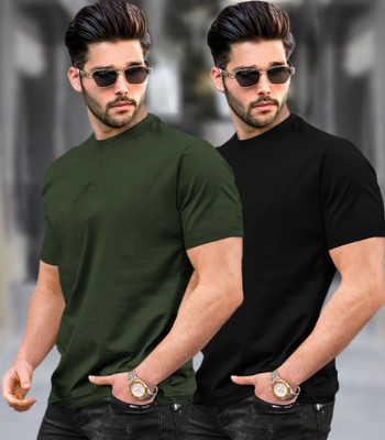 TRIPR Solid Men Round Neck Multicolor T-Shirt