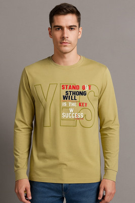 SAND PIPER Graphic Print Men Round Neck Grey T-Shirt