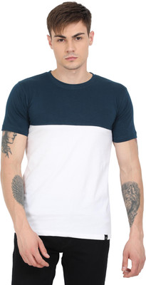 Texman Colorblock Men Round Neck Multicolor T-Shirt