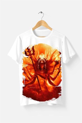 HamsaMART.com Printed Men Round Neck White T-Shirt