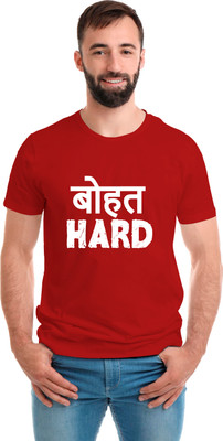 SmarTee Street Printed Men Round Neck Red T-Shirt