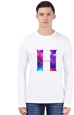 ALNIK Graphic Print Men Round Neck White T-Shirt
