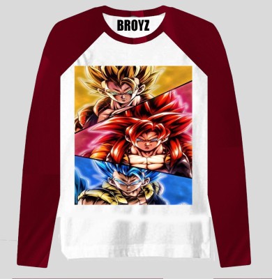 Broyz Printed Men Round Neck Red, White T-Shirt