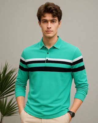Autna Printed Men Round Neck Green T-Shirt
