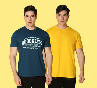 WOOSTRO Typography Men Round Neck Multicolor T-Shirt