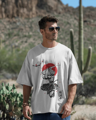 silver moon clothing Graphic Print, Printed Men Round Neck White T-Shirt