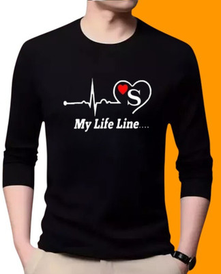 Vibrant Printed Men Round Neck Black T-Shirt