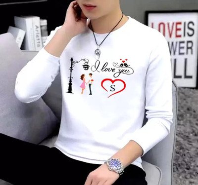clickwell Printed, Typography Men Round Neck White T-Shirt