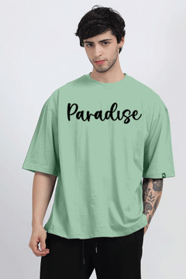 JASANIDPS Graphic Print Men Round Neck Light Green T-Shirt