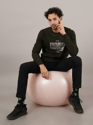 DAVNO Self Design, Typography, Graphic Print Men Crew Neck Black T-Shirt