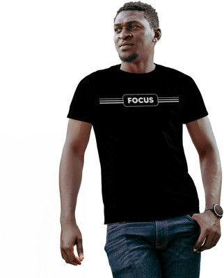 Fighterhero Printed Men Round Neck Black T-Shirt
