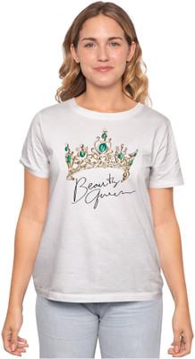 KRYONIX Printed Men Round Neck White T-Shirt