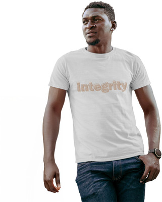 Fighterhero Graphic Print Men Round Neck White T-Shirt