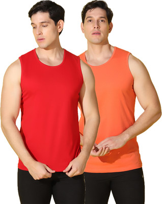 WOOSTRO Solid Men Scoop Neck Multicolor T-Shirt