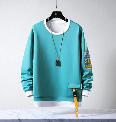 Autna Printed Men Round Neck Green T-Shirt