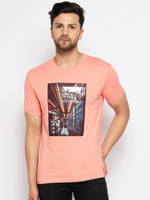 DUKE Printed Men Round Neck Orange T-Shirt