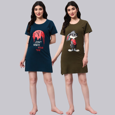 Brayles Graphic Print Women Round Neck Multicolor T-Shirt