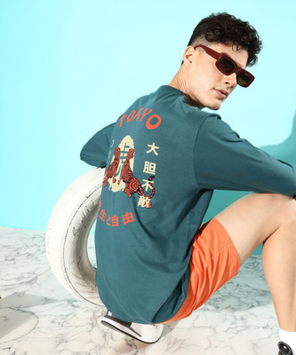DIFFERENCE OF OPINION Graphic Print Men Round Neck Green T-Shirt