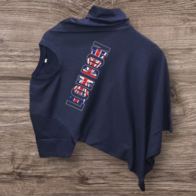 Magneto Printed Men Round Neck Dark Blue T-Shirt