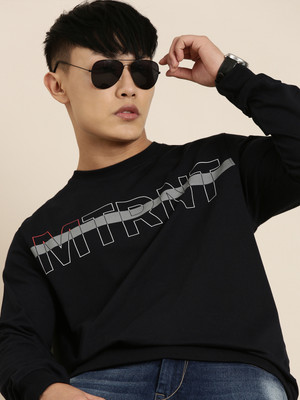 METRONAUT Full Sleeve Self Design Men Sweatshirt