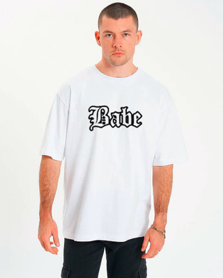 Shakuntla Fashion Printed, Typography Men Round Neck White T-Shirt