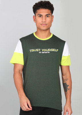 M7 By Metronaut Printed Men Round Neck Multicolor T-Shirt