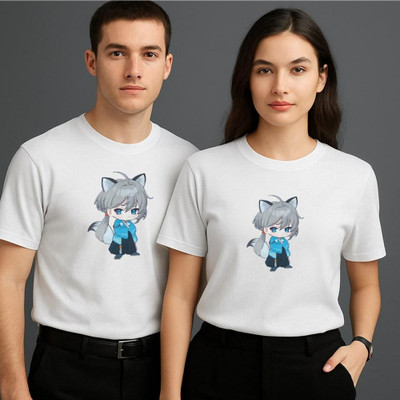 Purple Palette Graphic Print Men Round Neck Multicolor T-Shirt