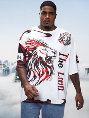 COPEHHI Printed Men Round Neck Red T-Shirt