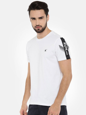 HRX by Hrithik Roshan Solid Men Round Neck White T-Shirt