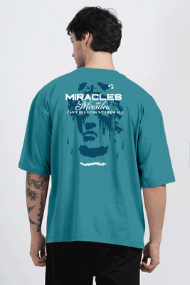BHABHADBHUT Graphic Print Men Round Neck Dark Green T-Shirt
