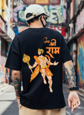 Uniplanet Store Printed Men Round Neck Black T-Shirt