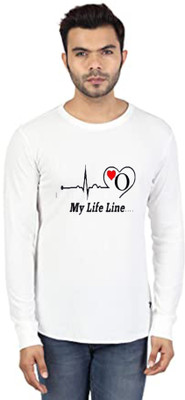 BigArk Printed, Typography Men Round Neck White T-Shirt