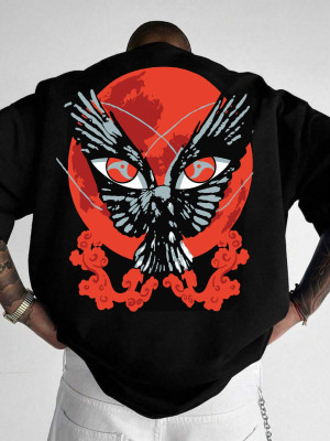 Smosh Printed Men Round Neck Black T-Shirt