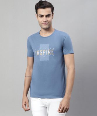 MACK JONNEY Graphic Print Men Round Neck Grey T-Shirt