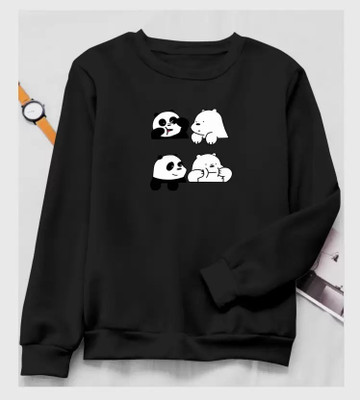 Sky Magic Graphic Print Women Round Neck Black T-Shirt