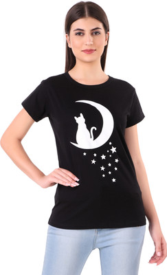 Jhoomantroo Casual Printed Women Black Top