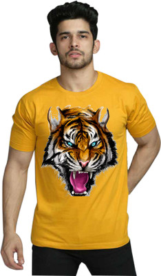 Deccan Store Printed Men Round Neck Black T-Shirt