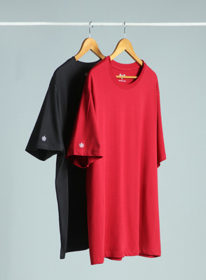 Cult Solid Men Round Neck Multicolor T-Shirt