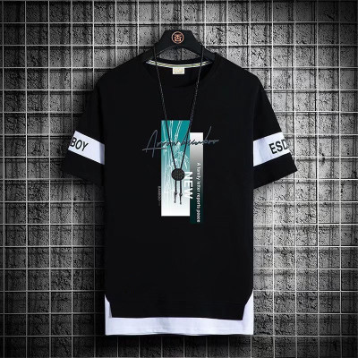 NICKY BOY Typography Men Round Neck Black T-Shirt