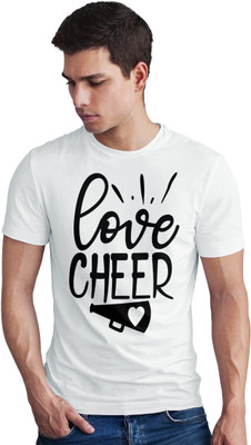 Seek Buy Love Printed Men Round Neck White T-Shirt