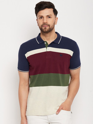 DUKE Colorblock Men Polo Neck Multicolor T-Shirt